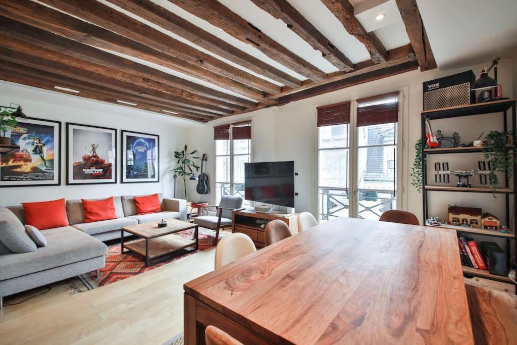 Typical Parisian Duplex#4Pers#Le Marais Appartement Buitenkant foto