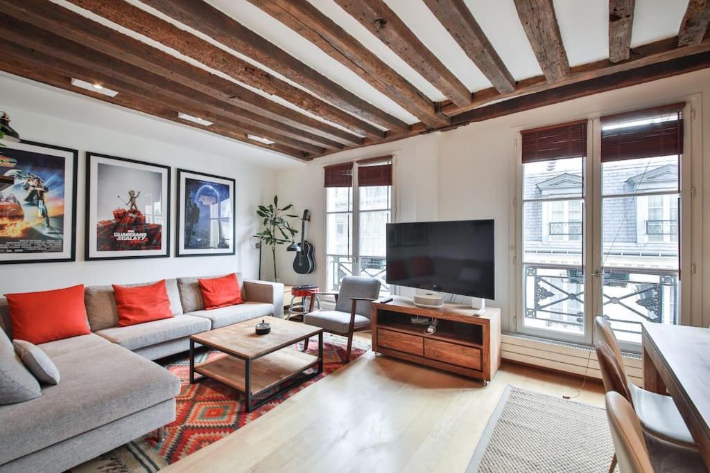 Typical Parisian Duplex#4Pers#Le Marais Appartement Buitenkant foto